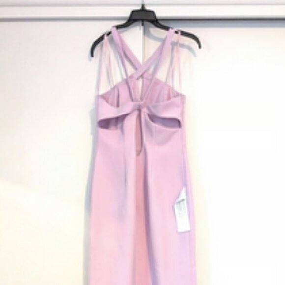 BCBGmaxazria lavender/orchid Evening gown w/ cutout detailing- NWT size 10 - Picture 6 of 6